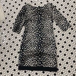 Zara black and white dress